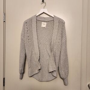 Cozy Gray Knit Cardigan